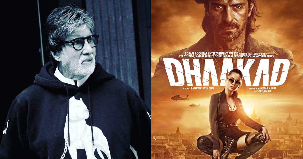 amitabh-bachchan and kangana-ranauts-dhaakad-post-on-instagram-001