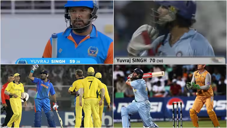 6,6,6,6,6... नॉकआउट, ऑस्ट्रेलिया और युवराज सिंह... साल बदले पर नहीं बदले 'सिक्सर किंग'; फिर कंगारुओं की बजाई बैंड