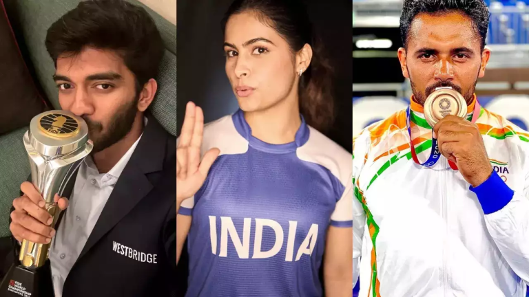राष्ट्रीय खेल पुरस्कार: निशानेबाज मनु भाकर और डी. गुकेश समेत चार खिलाड़ियों को खेल रत्न, 32 को अर्जुन अवॉर्ड
